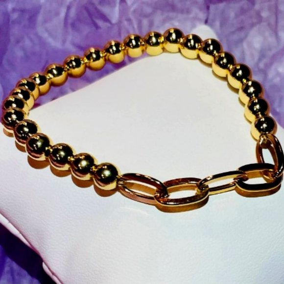 Paperclip Beaded Bracelet - Picture 1 of 3